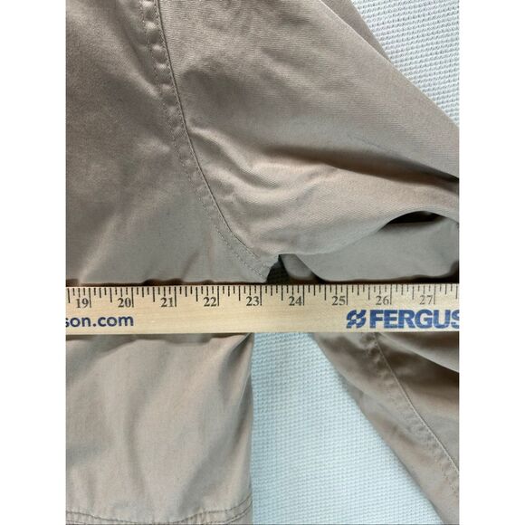 Vtg Barn Coat Women’s XL Tan Canvas Corduroy Collar Plaid Lined Utility Pockets - Picture 9 of 15
